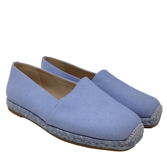 Stuart Weitzman Dree Espadrille Flats 8C Periwinkle - Picture 2 of 12